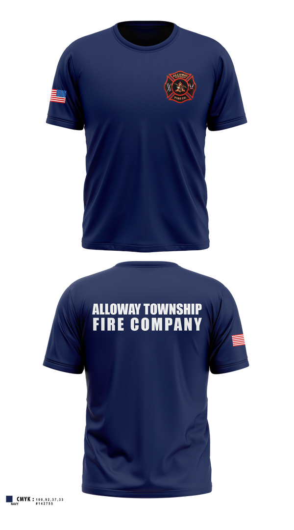 Old School Cotton Feel Shirt, Alloway Township Fire Company, Fire Department, Teamtime, Team time, sublimation, custom sports apparel, team uniforms, spirit wear, spiritwear, sports uniforms, custom shirts, team store, custom team store, fundraiser sports, apparel fundraiser