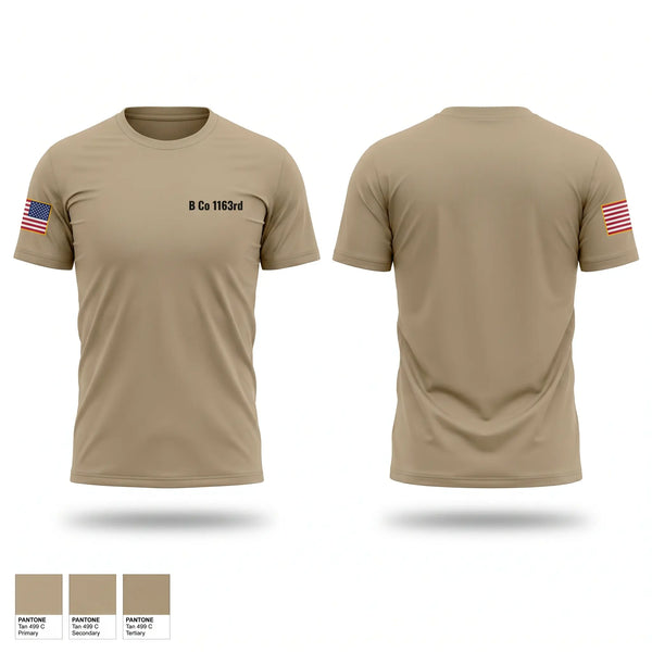 Short Sleeve Performance Shirt, B Co 1-163rd, National Guard, Teamtime, Team time, sublimation, custom sports apparel, team uniforms, spirit wear, spiritwear, sports uniforms, custom shirts, team store, custom team store, fundraiser sports, apparel fundraiser