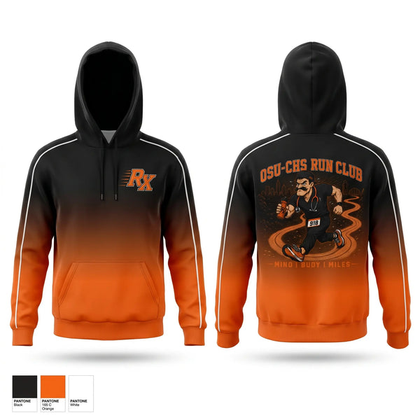 Hoodie, OSU-CHS Run Club, Track & Field, Teamtime, Team time, sublimation, custom sports apparel, team uniforms, spirit wear, spiritwear, sports uniforms, custom shirts, team store, custom team store, fundraiser sports, apparel fundraiser