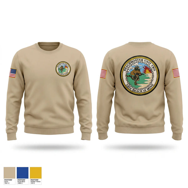 Crew Neck Sweatshirt, Beachmaster Unit Two, Navy, Teamtime, Team time, sublimation, custom sports apparel, team uniforms, spirit wear, spiritwear, sports uniforms, custom shirts, team store, custom team store, fundraiser sports, apparel fundraiser