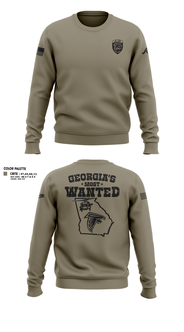 Crew Neck Sweatshirt, A-Co 1-171, National Guard, Teamtime, Team time, sublimation, custom sports apparel, team uniforms, spirit wear, spiritwear, sports uniforms, custom shirts, team store, custom team store, fundraiser sports, apparel fundraiser