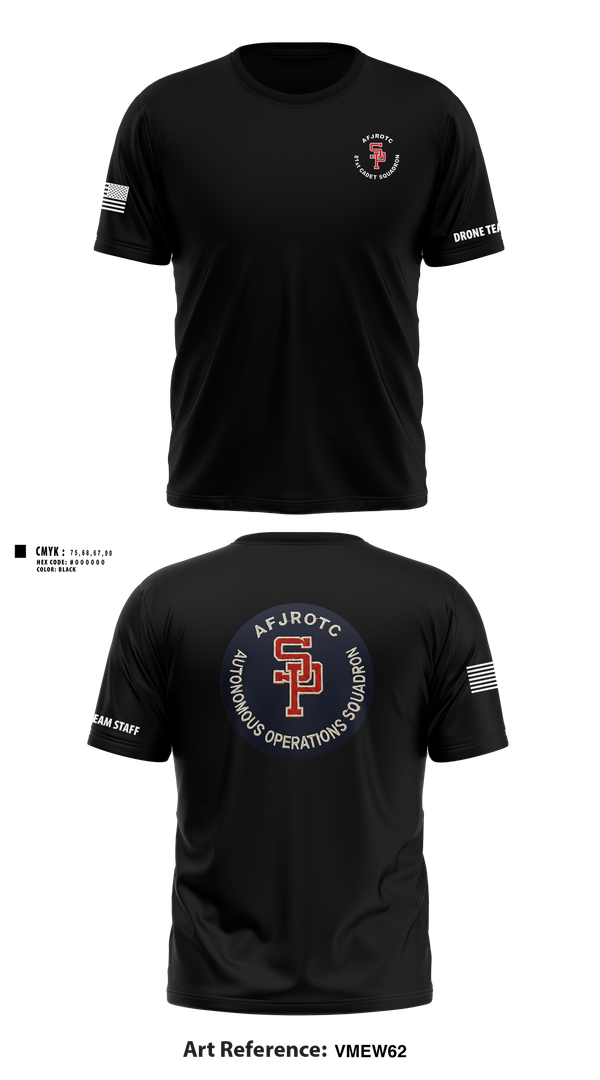 Short Sleeve Performance Shirt, AFJROTC MS-081 DRONE TEAM, , Teamtime, Team time, sublimation, custom sports apparel, team uniforms, spirit wear, spiritwear, sports uniforms, custom shirts, team store, custom team store, fundraiser sports, apparel fundraiser