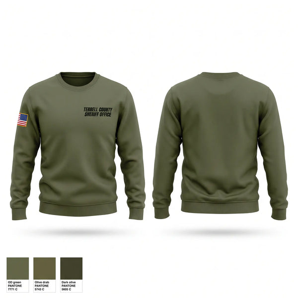 Crew Neck Sweatshirt, TERRELL COUNTY SHERIFF OFFICE, Police, Teamtime, Team time, sublimation, custom sports apparel, team uniforms, spirit wear, spiritwear, sports uniforms, custom shirts, team store, custom team store, fundraiser sports, apparel fundraiser
