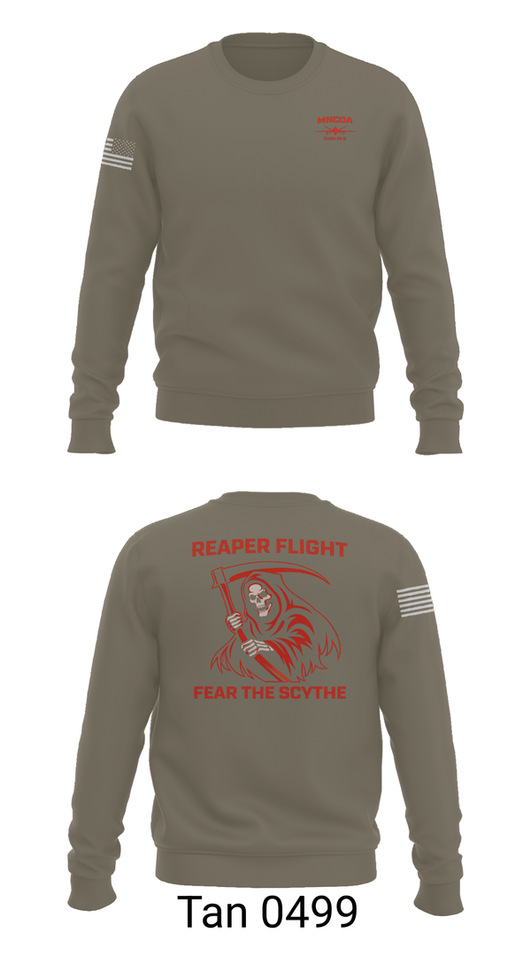 Crew Neck Sweatshirt, MNCOD, Air Force, Teamtime, Team time, sublimation, custom sports apparel, team uniforms, spirit wear, spiritwear, sports uniforms, custom shirts, team store, custom team store, fundraiser sports, apparel fundraiser