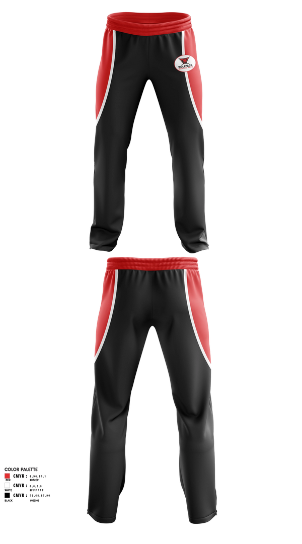 Sweatpants, Wolfpack Martial Arts, , Teamtime, Team time, sublimation, custom sports apparel, team uniforms, spirit wear, spiritwear, sports uniforms, custom shirts, team store, custom team store, fundraiser sports, apparel fundraiser