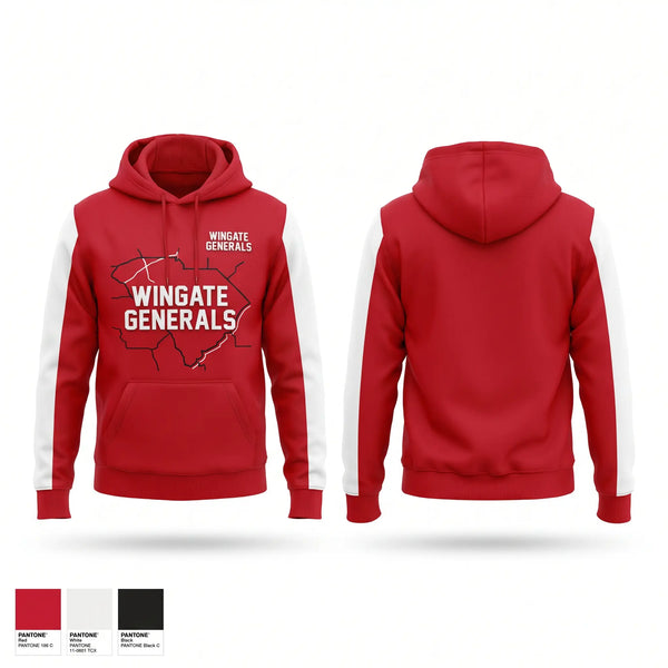 Hoodie, Wingate Generals, Cheer, Teamtime, Team time, sublimation, custom sports apparel, team uniforms, spirit wear, spiritwear, sports uniforms, custom shirts, team store, custom team store, fundraiser sports, apparel fundraiser