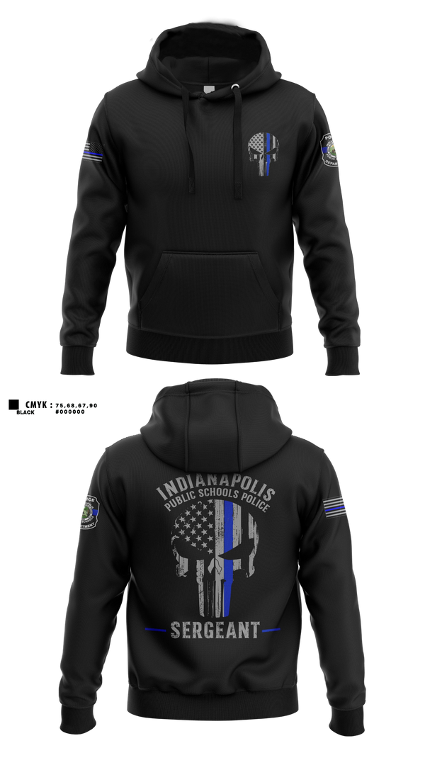 Hoodie, IPSPD, Police, Teamtime, Team time, sublimation, custom sports apparel, team uniforms, spirit wear, spiritwear, sports uniforms, custom shirts, team store, custom team store, fundraiser sports, apparel fundraiser