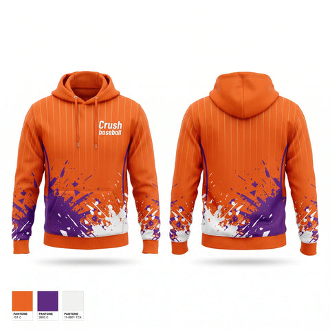Hoodie, Crush baseball, Baseball, Teamtime, Team time, sublimation, custom sports apparel, team uniforms, spirit wear, spiritwear, sports uniforms, custom shirts, team store, custom team store, fundraiser sports, apparel fundraiser