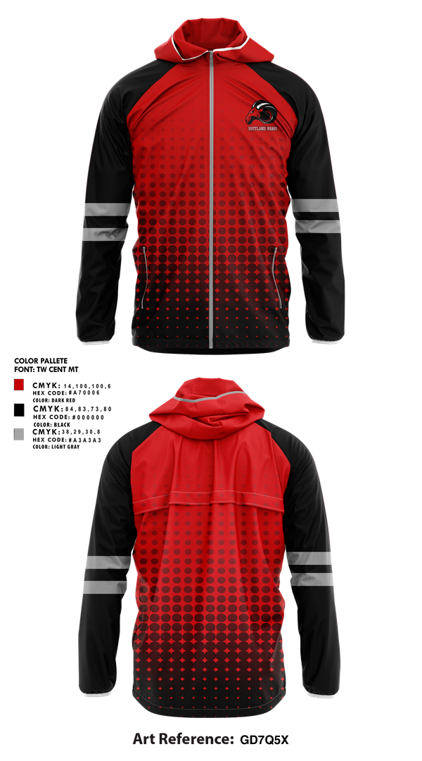 Windbreaker, Suitland Rams, , Teamtime, Team time, sublimation, custom sports apparel, team uniforms, spirit wear, spiritwear, sports uniforms, custom shirts, team store, custom team store, fundraiser sports, apparel fundraiser