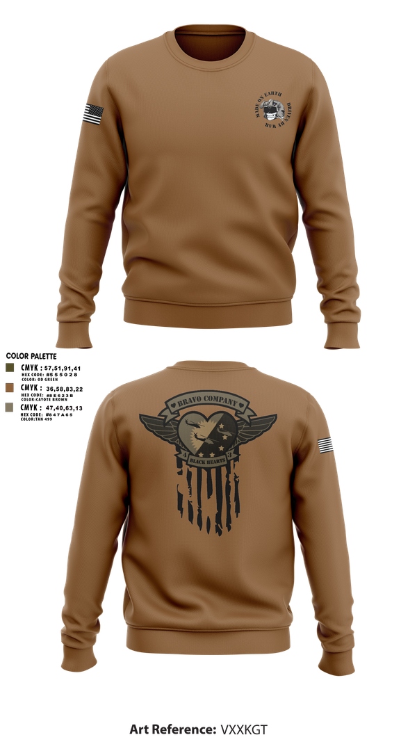Crew Neck Sweatshirt, B/4-3 Assault Helicopter Battalion, , Teamtime, Team time, sublimation, custom sports apparel, team uniforms, spirit wear, spiritwear, sports uniforms, custom shirts, team store, custom team store, fundraiser sports, apparel fundraiser