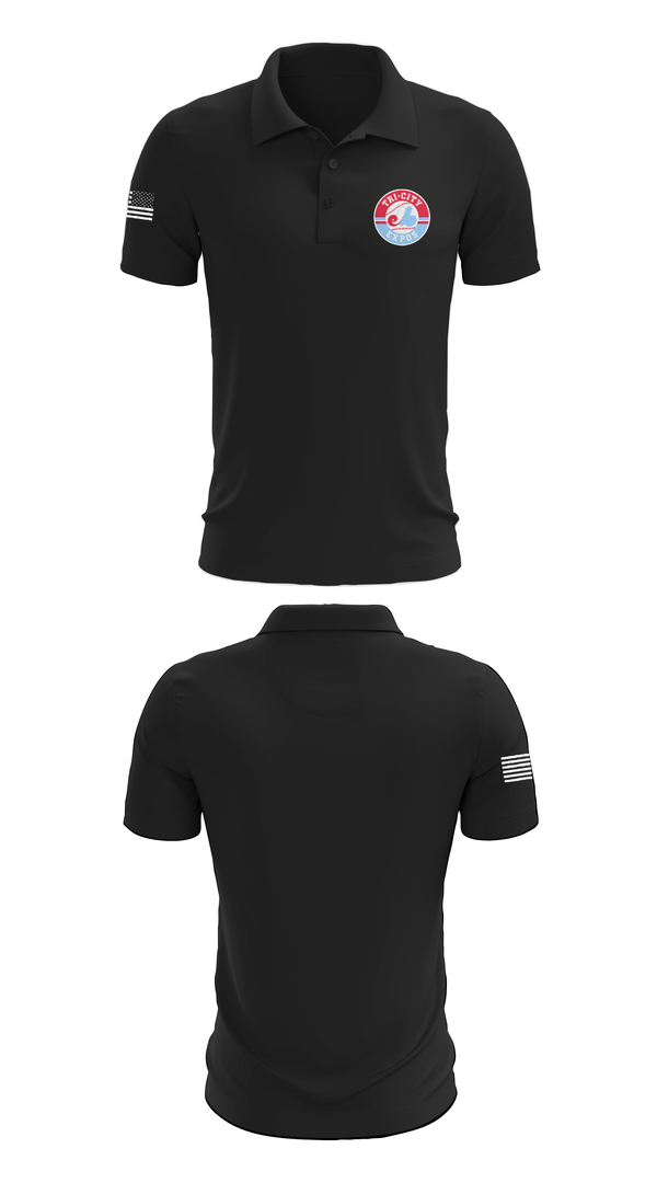 Short Sleeve Performance Polo, Tri-City Expos, Baseball, Teamtime, Team time, sublimation, custom sports apparel, team uniforms, spirit wear, spiritwear, sports uniforms, custom shirts, team store, custom team store, fundraiser sports, apparel fundraiser