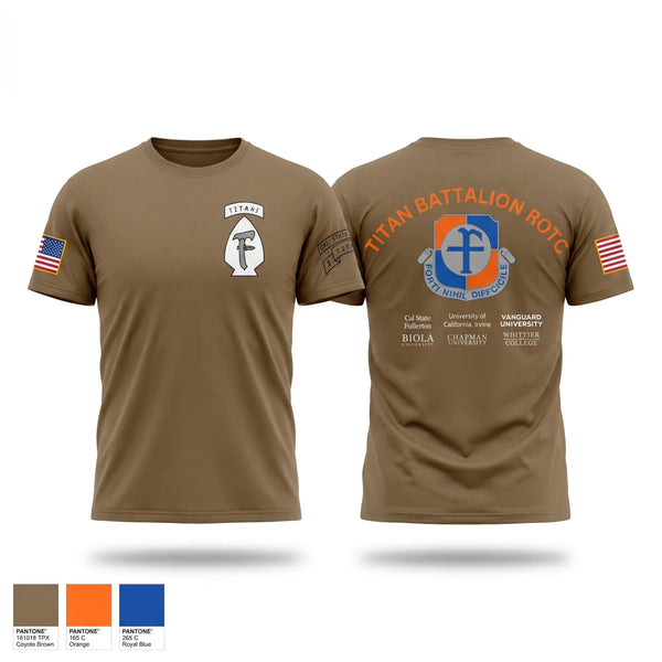 Old School Cotton Feel Shirt, Titan Battalion ROTC, Army, Teamtime, Team time, sublimation, custom sports apparel, team uniforms, spirit wear, spiritwear, sports uniforms, custom shirts, team store, custom team store, fundraiser sports, apparel fundraiser
