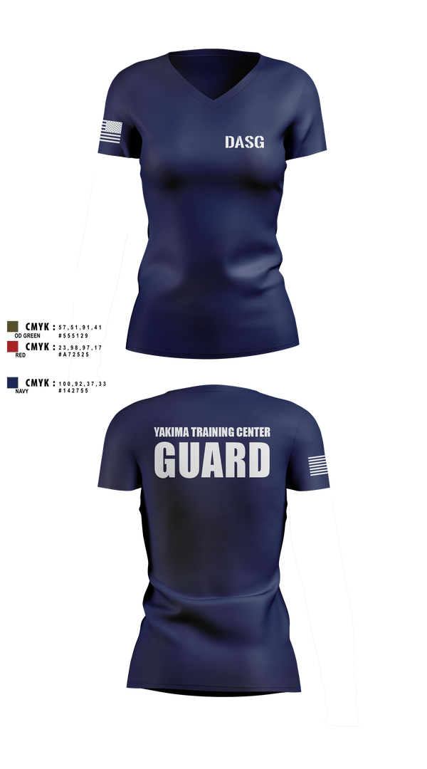 Womens Short Sleeve Vneck Shirt, Yakima Training Center Police Department, Police, Teamtime, Team time, sublimation, custom sports apparel, team uniforms, spirit wear, spiritwear, sports uniforms, custom shirts, team store, custom team store, fundraiser sports, apparel fundraiser