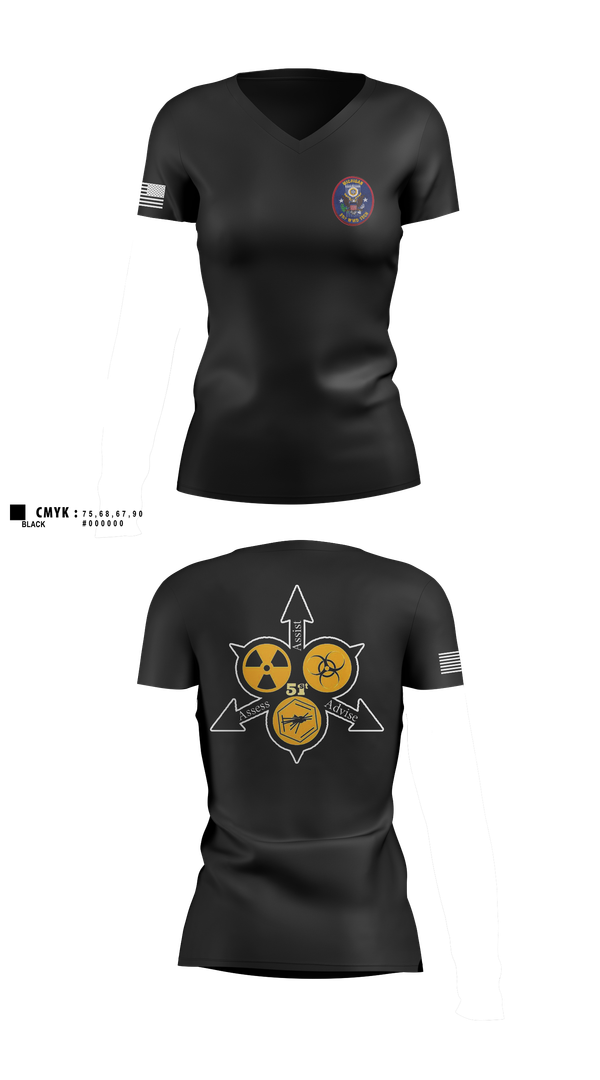 Womens Short Sleeve Vneck Shirt, , Army, Teamtime, Team time, sublimation, custom sports apparel, team uniforms, spirit wear, spiritwear, sports uniforms, custom shirts, team store, custom team store, fundraiser sports, apparel fundraiser