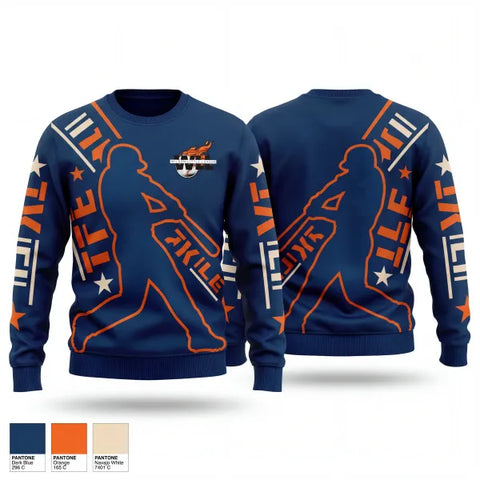 Crew Neck Sweatshirt, Wilson Little League, Baseball, Teamtime, Team time, sublimation, custom sports apparel, team uniforms, spirit wear, spiritwear, sports uniforms, custom shirts, team store, custom team store, fundraiser sports, apparel fundraiser
