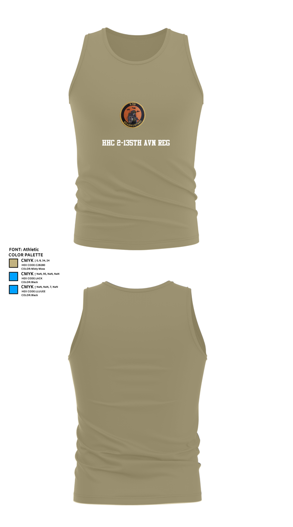 Tank Top, HHC 2-135th AVN REG, , Teamtime, Team time, sublimation, custom sports apparel, team uniforms, spirit wear, spiritwear, sports uniforms, custom shirts, team store, custom team store, fundraiser sports, apparel fundraiser