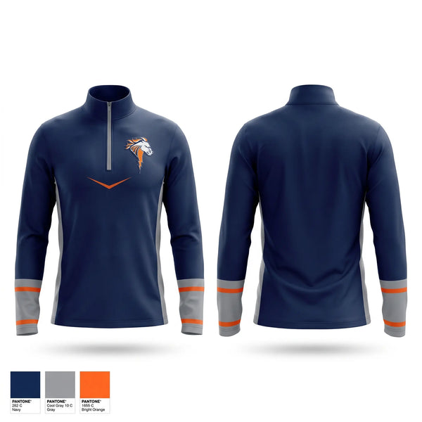 Quarter Zip Jacket, Illini West Chargers, Spirit Store, Teamtime, Team time, sublimation, custom sports apparel, team uniforms, spirit wear, spiritwear, sports uniforms, custom shirts, team store, custom team store, fundraiser sports, apparel fundraiser
