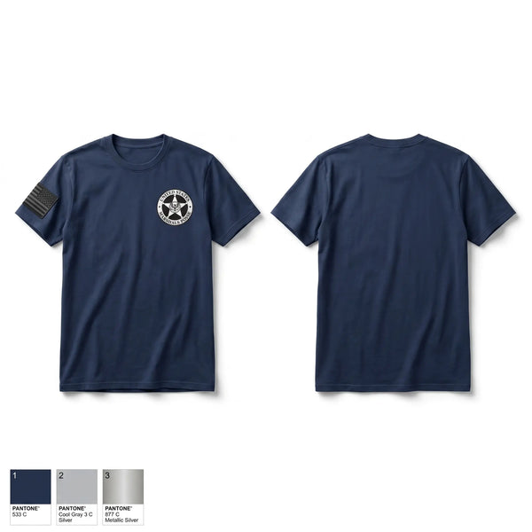 Old School Cotton Feel Shirt, United States Marshals Posse, Police, Teamtime, Team time, sublimation, custom sports apparel, team uniforms, spirit wear, spiritwear, sports uniforms, custom shirts, team store, custom team store, fundraiser sports, apparel fundraiser