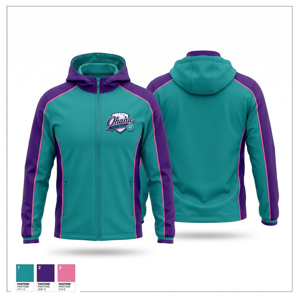 Windbreaker, Ohana, Softball, Teamtime, Team time, sublimation, custom sports apparel, team uniforms, spirit wear, spiritwear, sports uniforms, custom shirts, team store, custom team store, fundraiser sports, apparel fundraiser