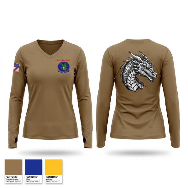 Womens Long Sleeve Vneck Shirt, VP4, Navy, Teamtime, Team time, sublimation, custom sports apparel, team uniforms, spirit wear, spiritwear, sports uniforms, custom shirts, team store, custom team store, fundraiser sports, apparel fundraiser