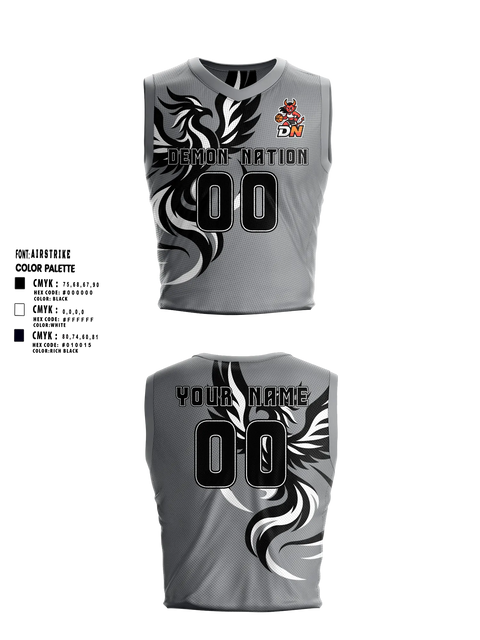 Womens Basketball Jersey, Demon Nation, Women's Basketball, Teamtime, Team time, sublimation, custom sports apparel, team uniforms, spirit wear, spiritwear, sports uniforms, custom shirts, team store, custom team store, fundraiser sports, apparel fundraiser
