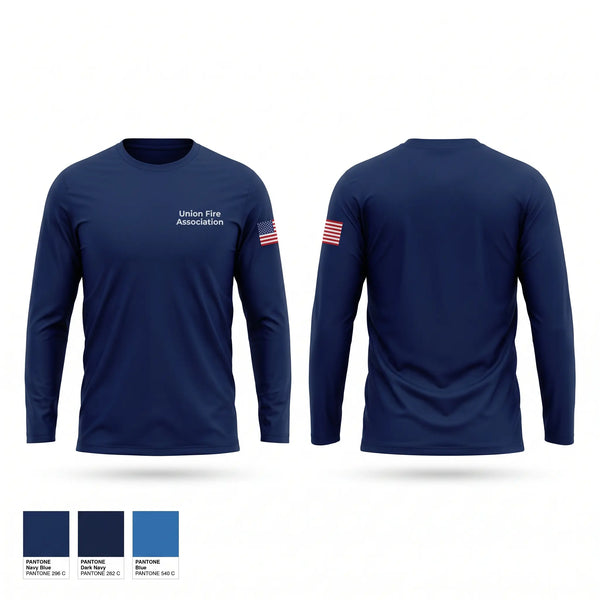 Long Sleeve Performance Shirt, Union Fire Association, Fire Department, Teamtime, Team time, sublimation, custom sports apparel, team uniforms, spirit wear, spiritwear, sports uniforms, custom shirts, team store, custom team store, fundraiser sports, apparel fundraiser