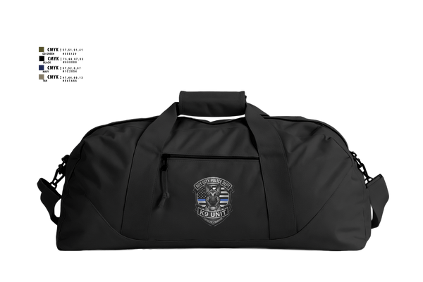 Duffle Bag, Roy Cit Police K9, Police, Teamtime, Team time, sublimation, custom sports apparel, team uniforms, spirit wear, spiritwear, sports uniforms, custom shirts, team store, custom team store, fundraiser sports, apparel fundraiser