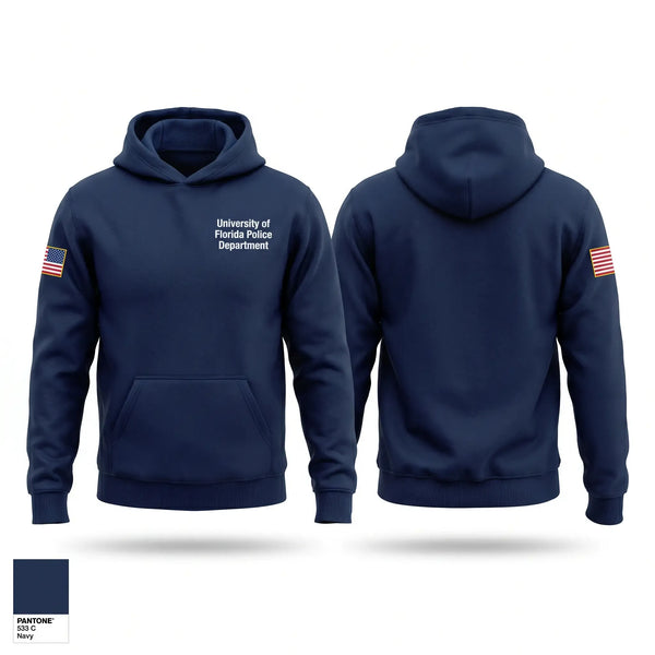 Hoodie, University of Florida Police Department, Police, Teamtime, Team time, sublimation, custom sports apparel, team uniforms, spirit wear, spiritwear, sports uniforms, custom shirts, team store, custom team store, fundraiser sports, apparel fundraiser