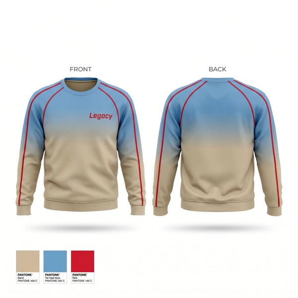 Crew Neck Sweatshirt, Legacy, Baseball, Teamtime, Team time, sublimation, custom sports apparel, team uniforms, spirit wear, spiritwear, sports uniforms, custom shirts, team store, custom team store, fundraiser sports, apparel fundraiser