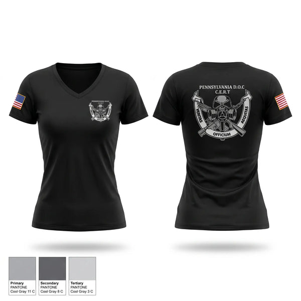 Womens Short Sleeve Vneck Shirt, CERT, Police, Teamtime, Team time, sublimation, custom sports apparel, team uniforms, spirit wear, spiritwear, sports uniforms, custom shirts, team store, custom team store, fundraiser sports, apparel fundraiser