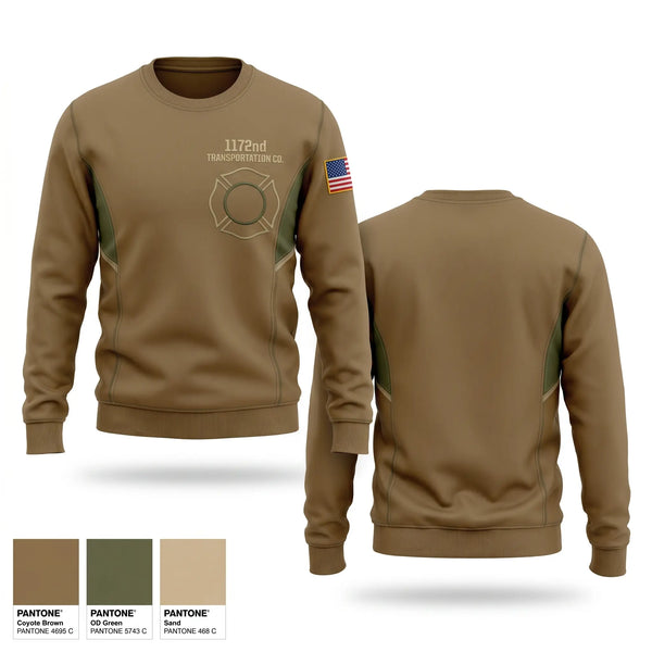 Crew Neck Sweatshirt, 1172nd transportation CO., National Guard, Teamtime, Team time, sublimation, custom sports apparel, team uniforms, spirit wear, spiritwear, sports uniforms, custom shirts, team store, custom team store, fundraiser sports, apparel fundraiser