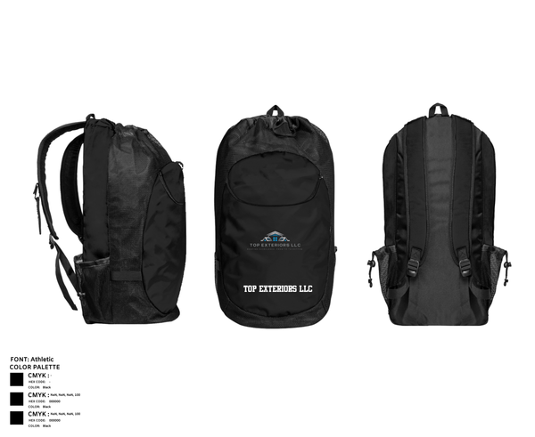 Gear Bag, Top Exteriors LLC, , Teamtime, Team time, sublimation, custom sports apparel, team uniforms, spirit wear, spiritwear, sports uniforms, custom shirts, team store, custom team store, fundraiser sports, apparel fundraiser