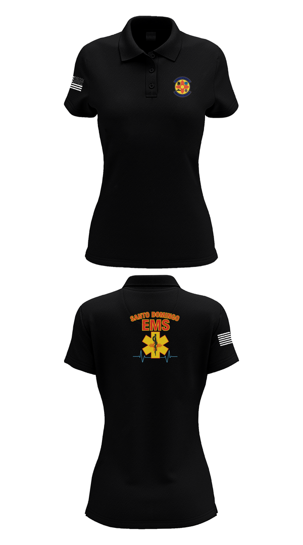 Womens Short Sleeve Performance Polo, SDEMS, , Teamtime, Team time, sublimation, custom sports apparel, team uniforms, spirit wear, spiritwear, sports uniforms, custom shirts, team store, custom team store, fundraiser sports, apparel fundraiser