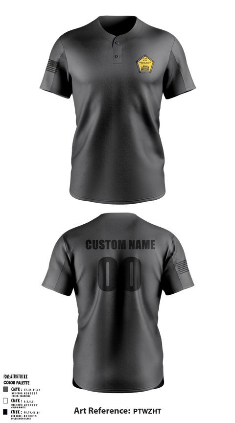 Two Button Baseball Jersey, AR-MEDCOM, Army, Teamtime, Team time, sublimation, custom sports apparel, team uniforms, spirit wear, spiritwear, sports uniforms, custom shirts, team store, custom team store, fundraiser sports, apparel fundraiser