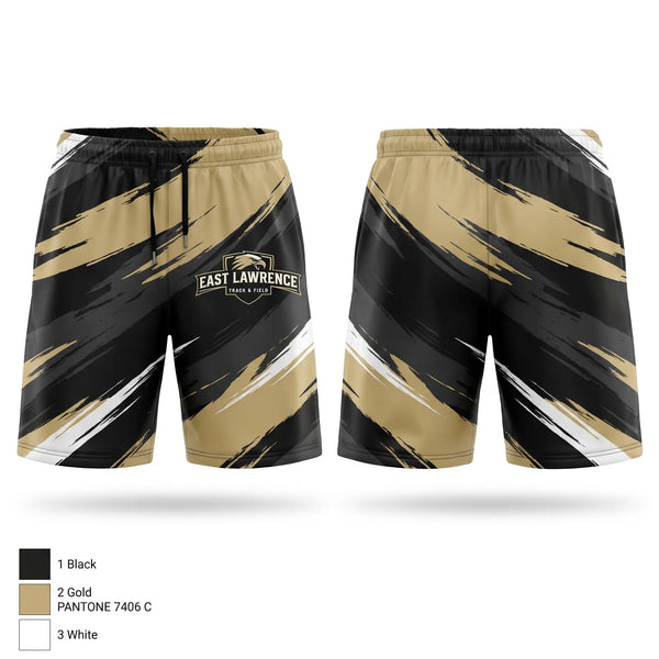 Athletic Shorts With Pockets, East Lawrence, Track & Field, Teamtime, Team time, sublimation, custom sports apparel, team uniforms, spirit wear, spiritwear, sports uniforms, custom shirts, team store, custom team store, fundraiser sports, apparel fundraiser
