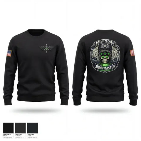 Crew Neck Sweatshirt, 160th SOAR, Army, Teamtime, Team time, sublimation, custom sports apparel, team uniforms, spirit wear, spiritwear, sports uniforms, custom shirts, team store, custom team store, fundraiser sports, apparel fundraiser