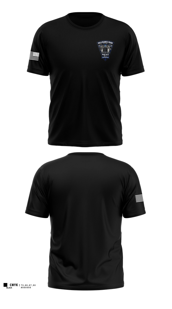 Short Sleeve Performance Shirt, Palisades Park Police Department Public, Police, Teamtime, Team time, sublimation, custom sports apparel, team uniforms, spirit wear, spiritwear, sports uniforms, custom shirts, team store, custom team store, fundraiser sports, apparel fundraiser