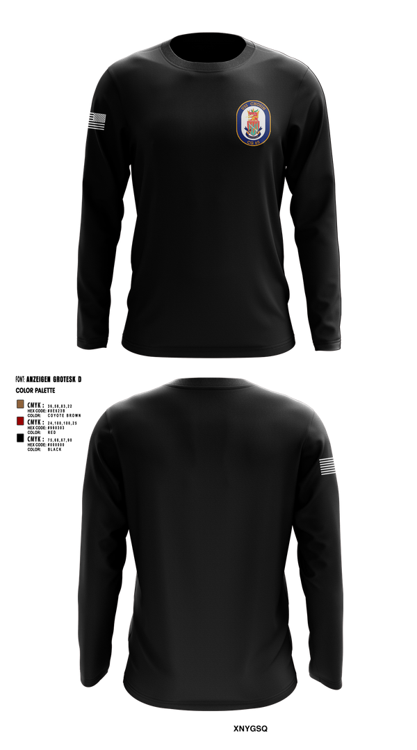 Long Sleeve Performance Shirt, USS CHOSIN, , Teamtime, Team time, sublimation, custom sports apparel, team uniforms, spirit wear, spiritwear, sports uniforms, custom shirts, team store, custom team store, fundraiser sports, apparel fundraiser