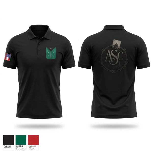 Short Sleeve Performance Polo, ASC, Army, Teamtime, Team time, sublimation, custom sports apparel, team uniforms, spirit wear, spiritwear, sports uniforms, custom shirts, team store, custom team store, fundraiser sports, apparel fundraiser