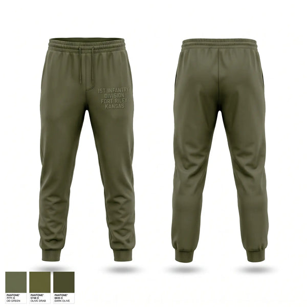 Sweatpants, 1st infantry division fort Riley Kansas, Bowling, Teamtime, Team time, sublimation, custom sports apparel, team uniforms, spirit wear, spiritwear, sports uniforms, custom shirts, team store, custom team store, fundraiser sports, apparel fundraiser