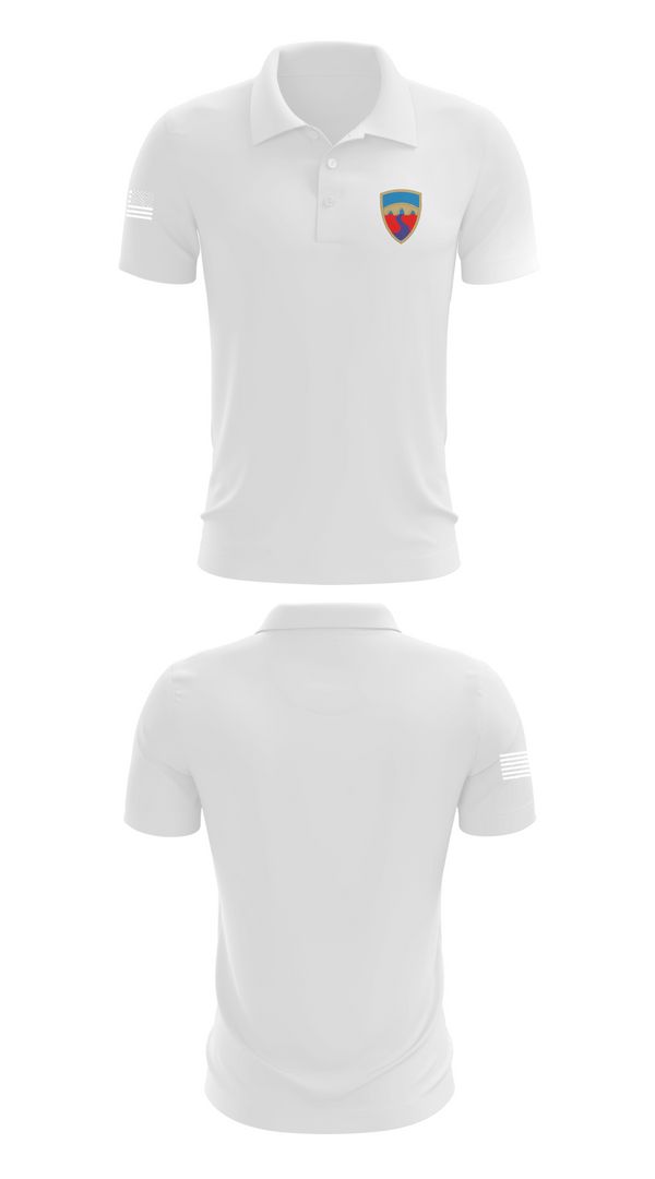 Short Sleeve Performance Polo, HHC, 155th CSSB, Army, Teamtime, Team time, sublimation, custom sports apparel, team uniforms, spirit wear, spiritwear, sports uniforms, custom shirts, team store, custom team store, fundraiser sports, apparel fundraiser