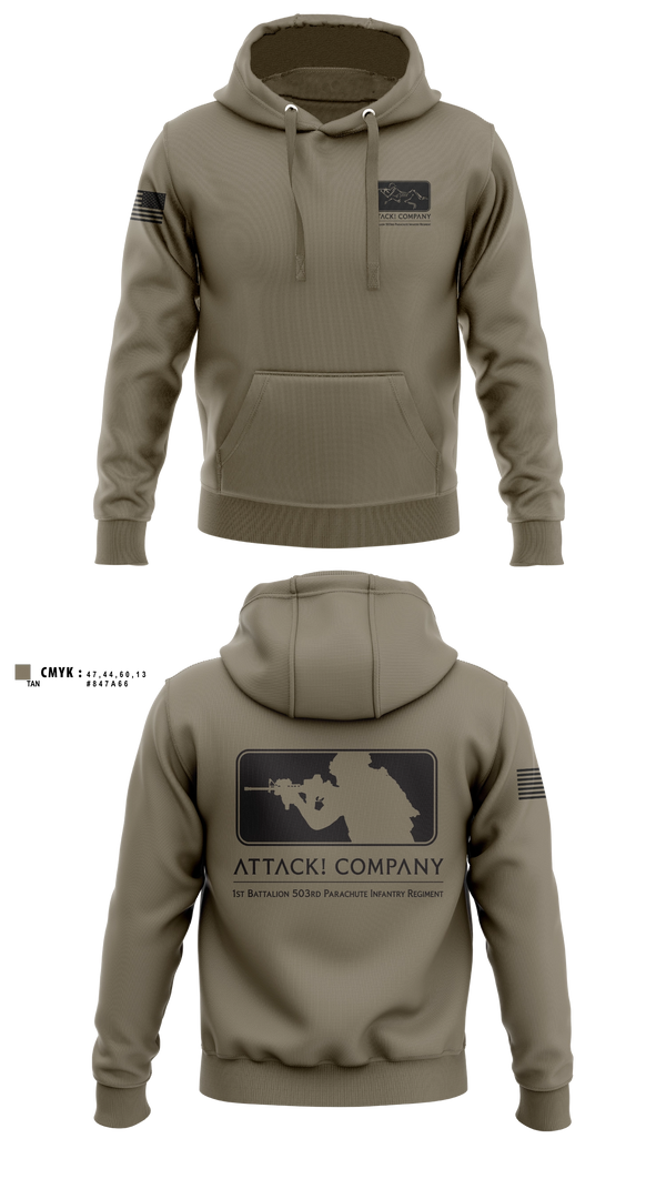 Hoodie, Attack Company, Army, Teamtime, Team time, sublimation, custom sports apparel, team uniforms, spirit wear, spiritwear, sports uniforms, custom shirts, team store, custom team store, fundraiser sports, apparel fundraiser