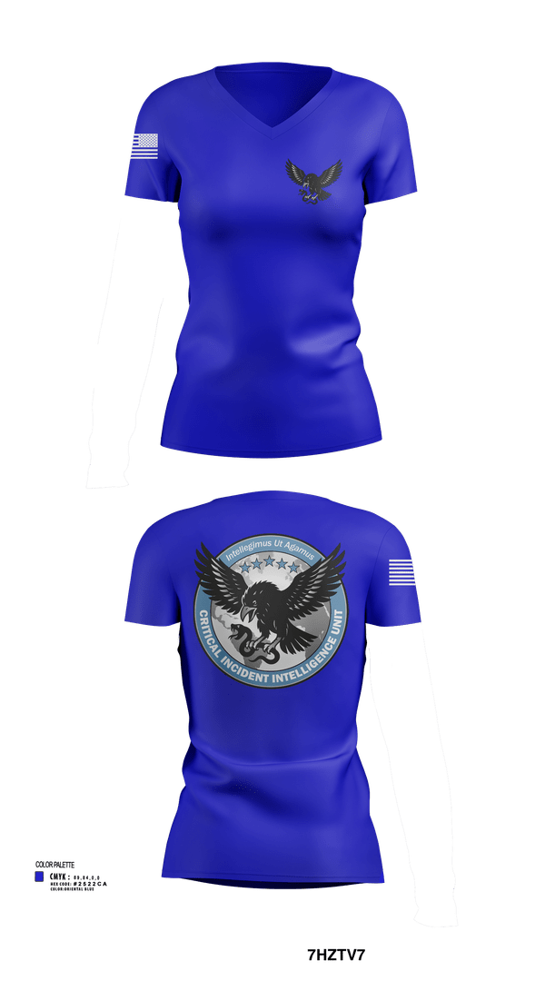 Womens Short Sleeve Vneck Shirt, Critical Incident Intelligence Unit, , Teamtime, Team time, sublimation, custom sports apparel, team uniforms, spirit wear, spiritwear, sports uniforms, custom shirts, team store, custom team store, fundraiser sports, apparel fundraiser