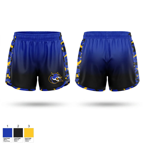 Womens Shorts, Dr. Henry A Wise Jr. High School, Track & Field, Teamtime, Team time, sublimation, custom sports apparel, team uniforms, spirit wear, spiritwear, sports uniforms, custom shirts, team store, custom team store, fundraiser sports, apparel fundraiser