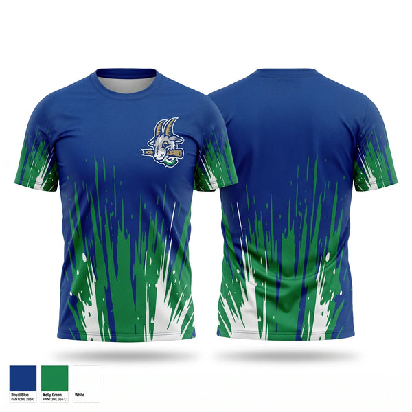 Soft Poly Tee Cotton Like Feel, Yard Goats, Baseball, Teamtime, Team time, sublimation, custom sports apparel, team uniforms, spirit wear, spiritwear, sports uniforms, custom shirts, team store, custom team store, fundraiser sports, apparel fundraiser