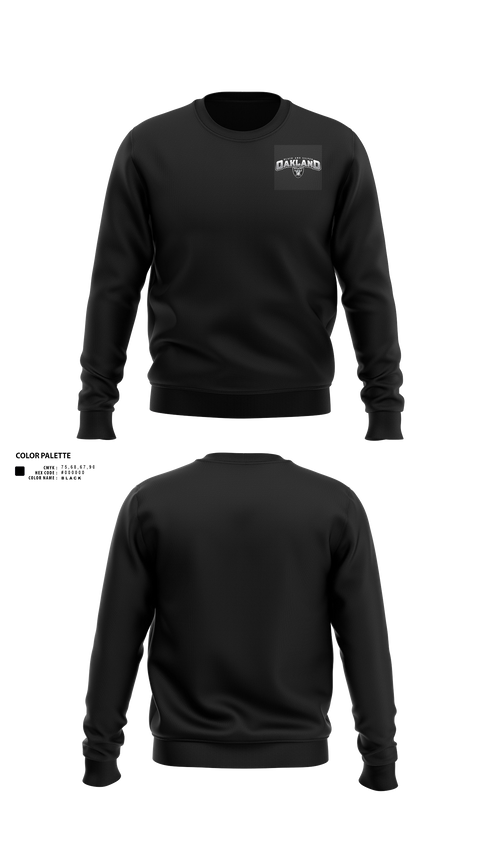 Crew Neck Sweatshirt, RAIDERS, Army, Teamtime, Team time, sublimation, custom sports apparel, team uniforms, spirit wear, spiritwear, sports uniforms, custom shirts, team store, custom team store, fundraiser sports, apparel fundraiser