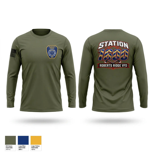 Long Sleeve Performance Shirt, Roberts ridge vfd, Fire Department, Teamtime, Team time, sublimation, custom sports apparel, team uniforms, spirit wear, spiritwear, sports uniforms, custom shirts, team store, custom team store, fundraiser sports, apparel fundraiser