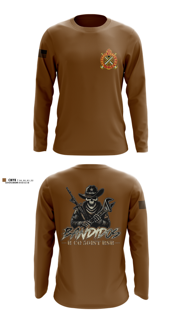 Long Sleeve Performance Shirt, 501st BSB, B Company, , Teamtime, Team time, sublimation, custom sports apparel, team uniforms, spirit wear, spiritwear, sports uniforms, custom shirts, team store, custom team store, fundraiser sports, apparel fundraiser