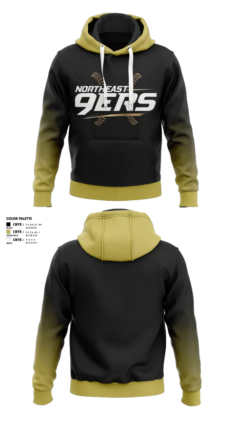 Hoodie, Northeast 9ers, Softball, Teamtime, Team time, sublimation, custom sports apparel, team uniforms, spirit wear, spiritwear, sports uniforms, custom shirts, team store, custom team store, fundraiser sports, apparel fundraiser