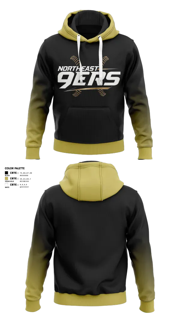 Hoodie, Northeast 9ers, Softball, Teamtime, Team time, sublimation, custom sports apparel, team uniforms, spirit wear, spiritwear, sports uniforms, custom shirts, team store, custom team store, fundraiser sports, apparel fundraiser